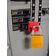 hangslot aluminium met beugel blauw 
