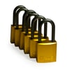 hangslot aluminium met beugel geel 
