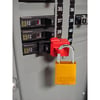 hangslot aluminium met beugel geel 