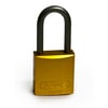 hangslot aluminium met beugel geel 