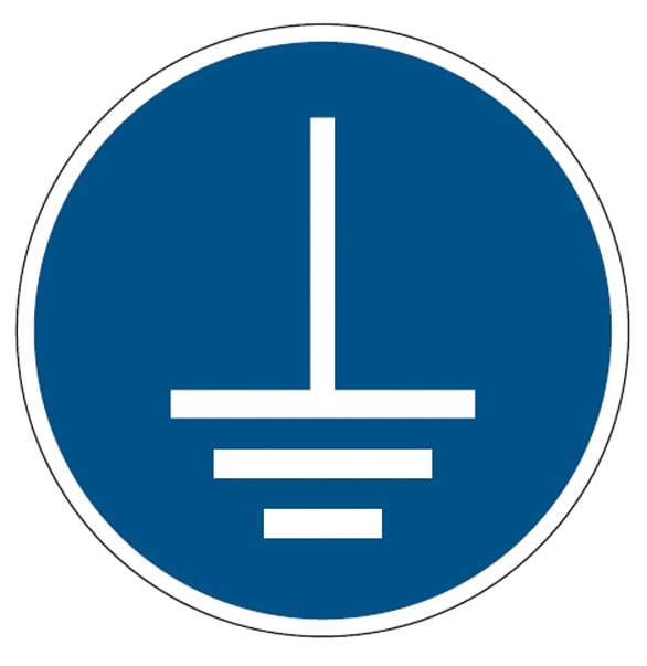 Brady Bordje "aarding verplicht" 200mm