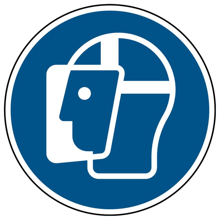 Brady Pictogram - Gelaatsbescherming verplicht