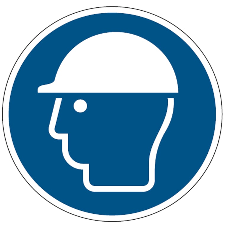Brady Bordje "veiligheidshelm verplicht" gelamineerd polyester volgens ISO 7010 315mm
