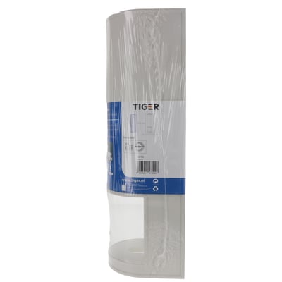 Reserverolhouder wit kunststof voor 4 toiletrollen