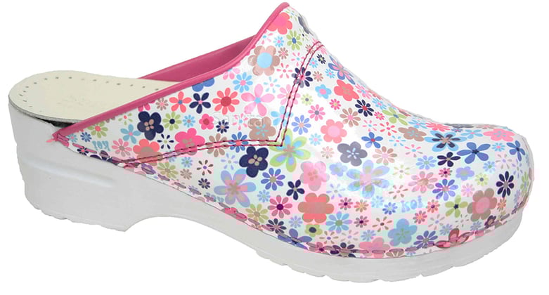 Sanita Flex klomp open Little Flowers maat 36