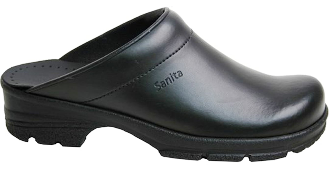 San Duty light model 101 klomp met open hiel zwart