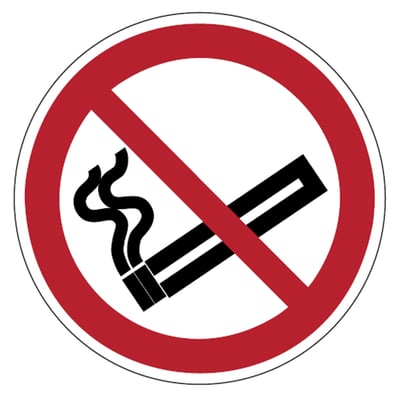 Brady bordje "roken verboden" P002 DIA 50, 2st