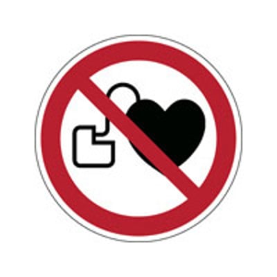Brady sign "verbod voor personen met pacemaker" 100mm