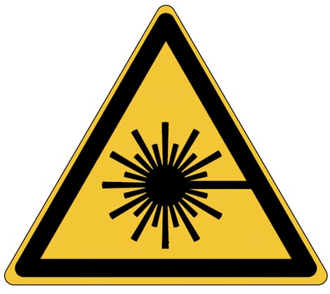 Brady sticker waarschuwing laserstraal gelamineerd polyester 7st