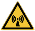 Brady sticker waarschuwing niet ioniserende straling gelamineerd polyester 7st