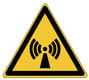 Brady sticker waarschuwing niet ioniserende straling gelamineerd polyester 7st