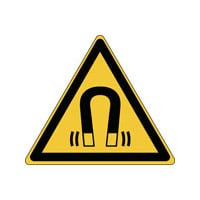 Brady Sign "waarschuwing: sterk magnetich veld"