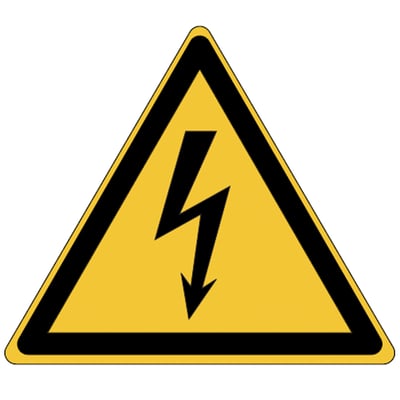 Brady bordje "gevaarlijke elektrische spanning" W012 BR 50, 7st