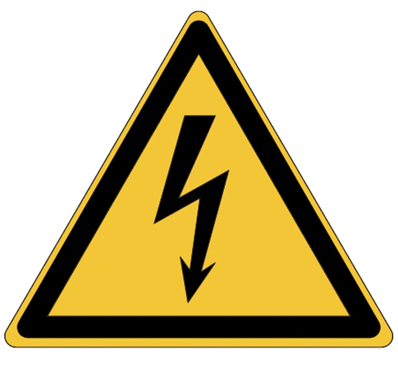 Brady "gevaarlijke electrische spanning" W012 BR 100, 3st
