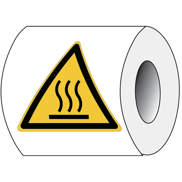 Brady ISO veiligheidspictogram 250st "Waarschuwing warm oppervlak"
