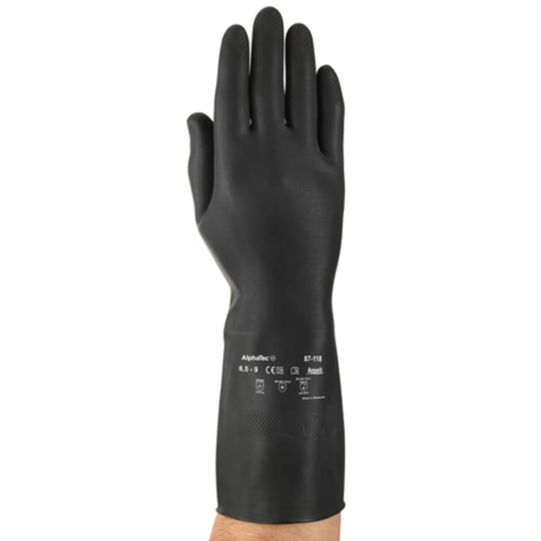 Ansell AlphaTec 87-118 werkhandschoen ex Black Heavyweight G17K