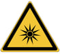 Brady sticker waarschuwing optische straling gelamineerd polyester 7st