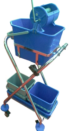 Service trolley met wringer 42x36x105cm