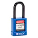 Brady aluminium hangslot met nylon behuizing blauw 
