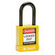 Brady aluminium hangslot met nylon behuizing geel 