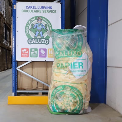 CaluZo inzamelzak papier 70/15x200cm transparant LDPE T60 7st