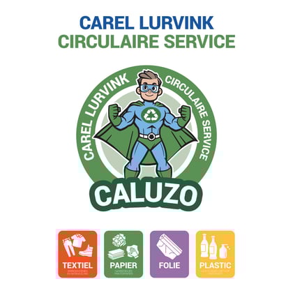 CaluZo inzamelzak papier 70/15x200cm transparant LDPE T60 7st
