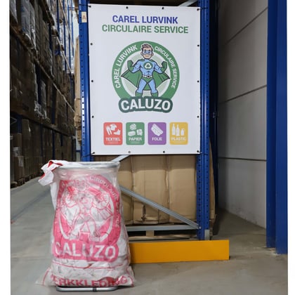 CaluZo inzamelzak werkkleding 70x110cm transparant LDPE T100 20st