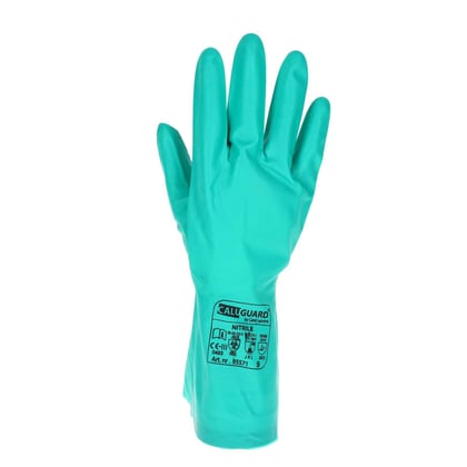 CaluGuard Nitrile groene nitril werkhandschoenen maat 11 (2XL)