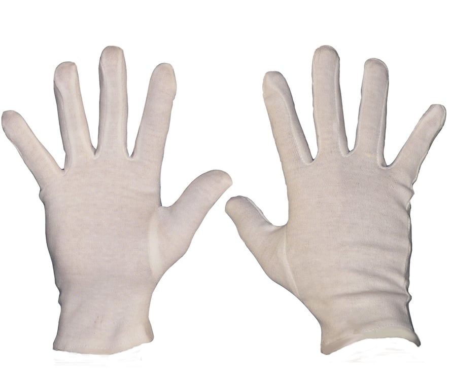 CaluGuard Sensiclean handschoen gebleekt katoen