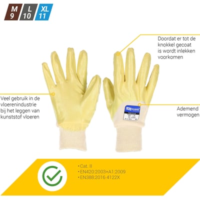 CaluGuard Task Plus maat 9 (M) werkhandschoenen
