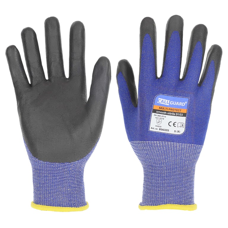 CaluGuard Multi Protect smooth nitrile D103 snijbestendige handschoenen