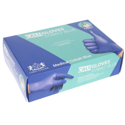 CaluGloves Medical Cobalt Blue nitril  disposable handschoenen 200 stuks 