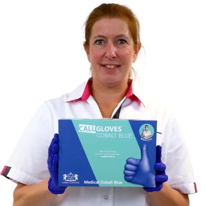 CaluGloves Medical Cobalt Blue nitril disposable handschoenen 200 stuks