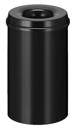 Vlamdovende papierbak zwart 20ltr