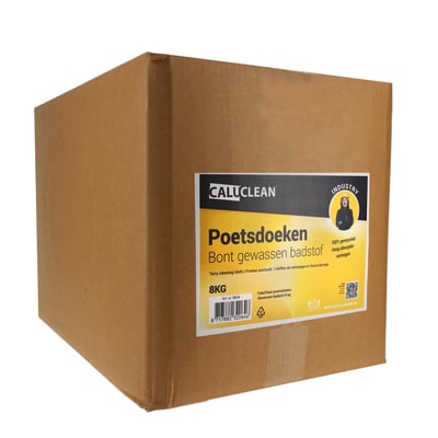 CaluClean poetsdoeken bont gewassen badstof 8kg