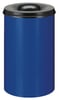 Vlamdovende afvalbak 110ltr blauw/zwart