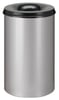 Vlamdovende afvalbak 110ltr aluminiumgrijs/zwart