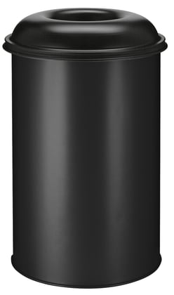 Vlamdovende afvalbak 200ltr zwart