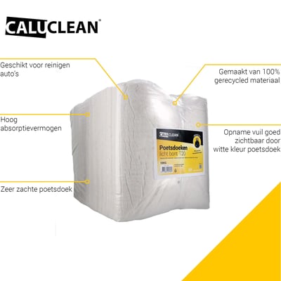 CaluClean poetsdoeken licht bont T20 10kg