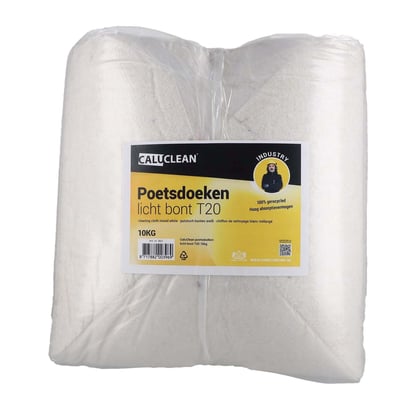 CaluClean poetsdoeken licht bont T20 10kg 