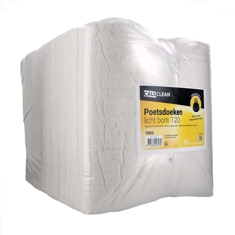 Poetsdoeken licht bont T20 10kg