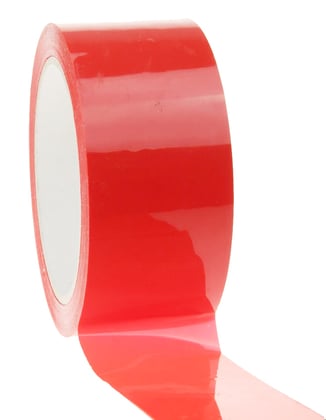 PP tape acryl  low-noise rood 50mmx66mtr