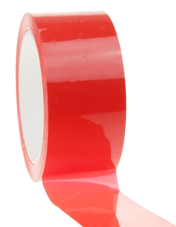 PP acryl tape low-noise 50mmx66mtr rood