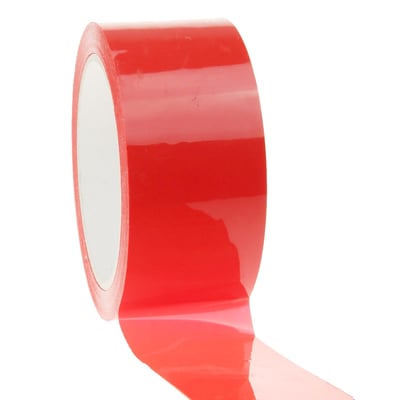 PP tape acryl  low-noise rood 50mmx66mtr
