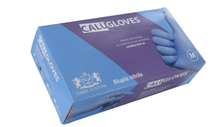 CaluGloves Bluple nitrile disposable handschoenen 100st.