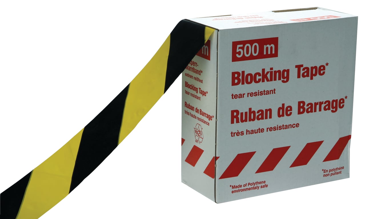 Markeerlint 500mtr geel/zwart