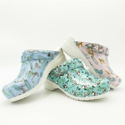 Sanita flex klomp open animal panda maat 36