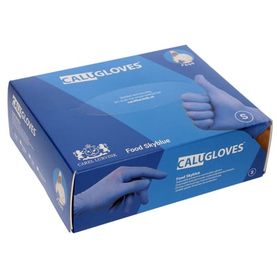 CaluGloves Food Skyblue nitrile disposable  handschoenen maat S 200st
