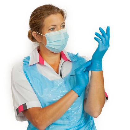 CaluGloves Medical Skyblue nitril wegwerphandschoen 200st
