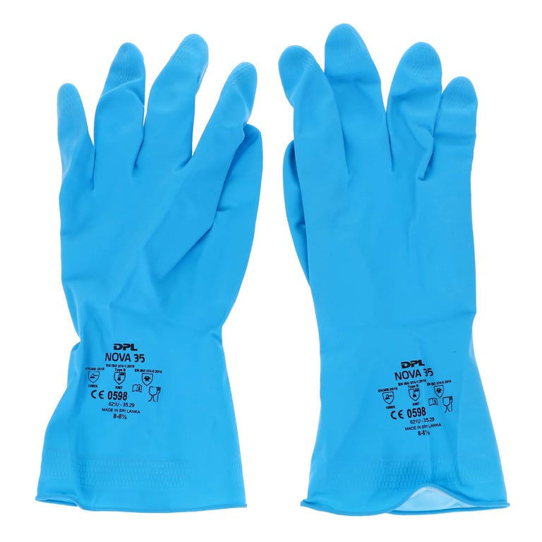 Latex huishoudhandschoen blauw